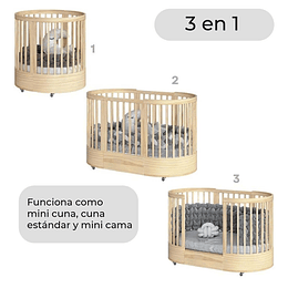 Cuna Progresiva Sognare Madera - Preventa 16 de Abril