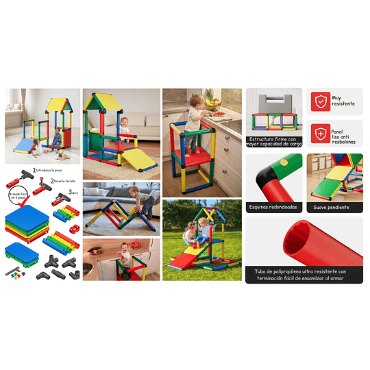 Gimnasio Montessori 5 en 1 Kidscool Multicolor 
