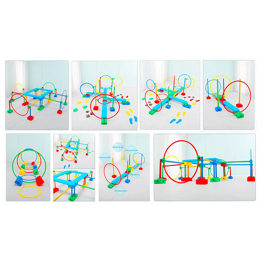 Circuito Psicomotriz 10 en 1 Kidscool Montessori Multicolor