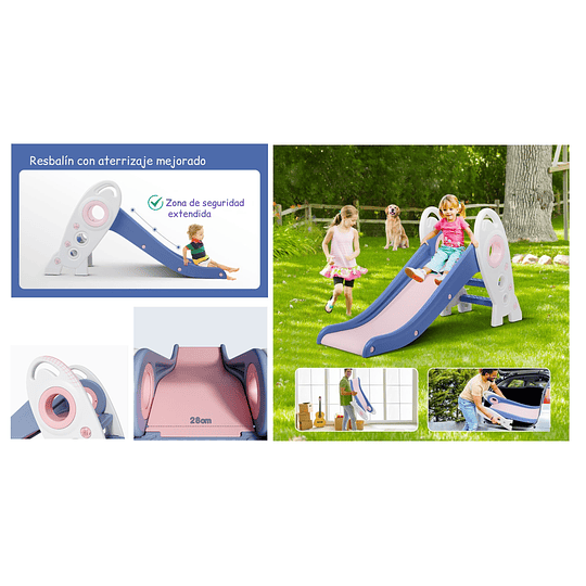 Resbalín Infantil Plegable Kidscool Rosado 