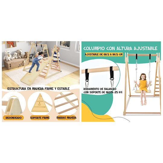 Juego de Escalada Plegable Montessori 4 en 1 Kidscool 