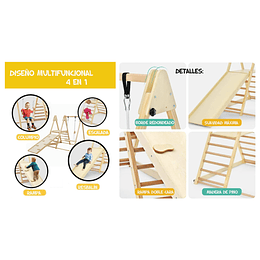 Juego de Escalada Plegable Montessori 4 en 1 Kidscool 