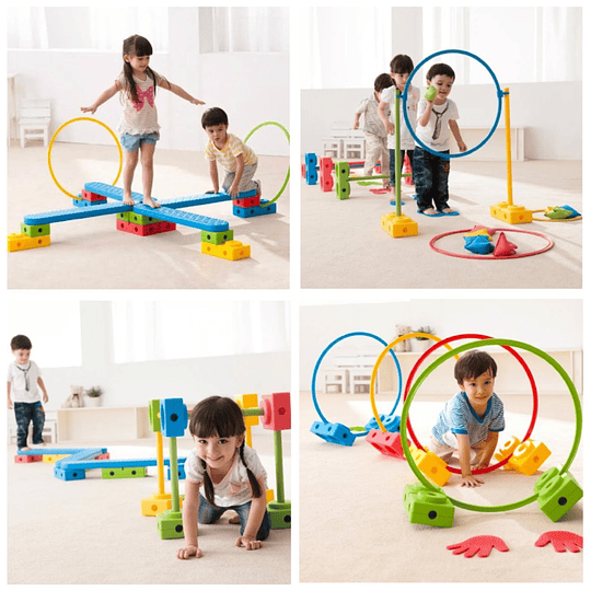 Retiro Express - Circuito Psicomotriz 10 en 1 Kidscool Montessori Multicolor