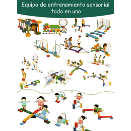 Retiro Express - Circuito Psicomotriz 10 en 1 Kidscool Montessori Multicolor