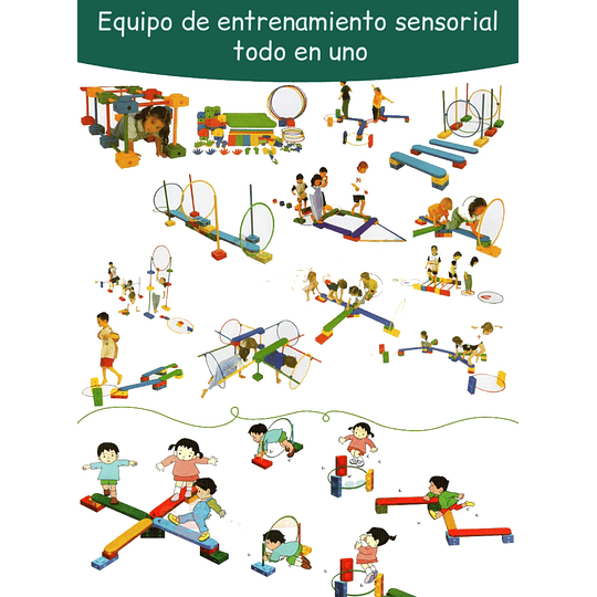 Retiro Express - Circuito Psicomotriz 10 en 1 Kidscool Montessori Multicolor
