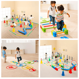 Retiro Express - Circuito Psicomotriz 10 en 1 Kidscool Montessori Multicolor