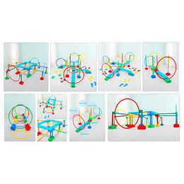 Retiro Express - Circuito Psicomotriz 10 en 1 Kidscool Montessori Multicolor