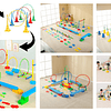 Retiro Express - Circuito Psicomotriz 10 en 1 Kidscool Montessori Multicolor