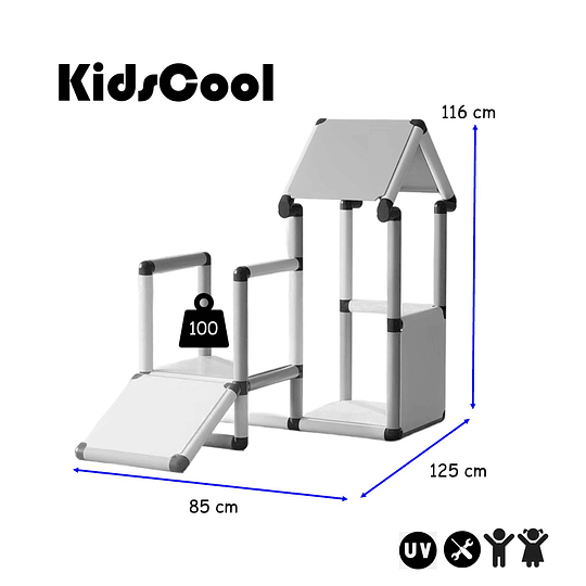 Retiro Express - Gimnasio Montessori 5 en 1 Kidscool Blanco