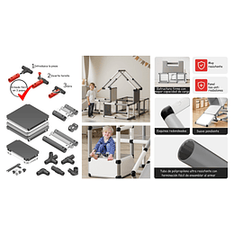 Retiro Express - Gimnasio Montessori 5 en 1 Kidscool Blanco