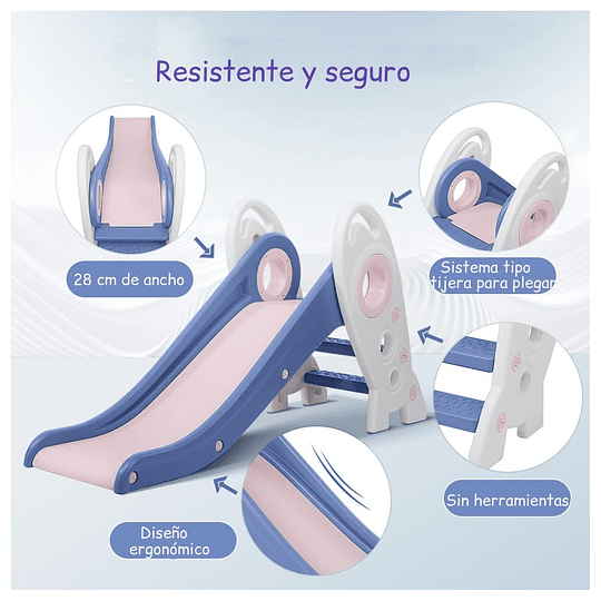 Retiro Express - Resbalín Infantil Plegable Kidscool Rosado