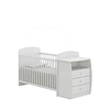Retiro Express - Cuna con Mudador Bambini Blanco+Colchon Cuna Baby Box 130x60
