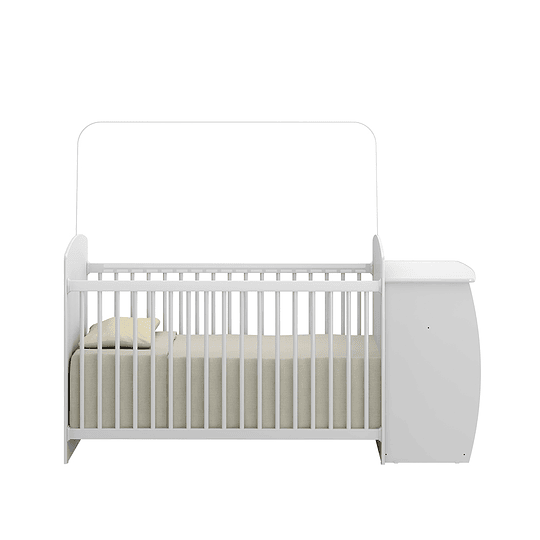 Retiro Express - Cuna con Mudador Bambini Blanco+Colchon Cuna Baby Box 130x60