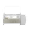 Retiro Express - Cuna con Mudador Bambini Blanco+Colchon Cuna Baby Box 130x60