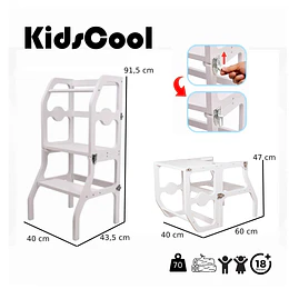 Torre De Aprendizaje Montessori Blanca