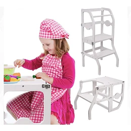 Torre De Aprendizaje Montessori Blanca