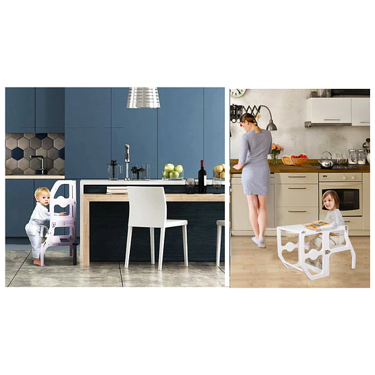 Torre De Aprendizaje Montessori Blanca