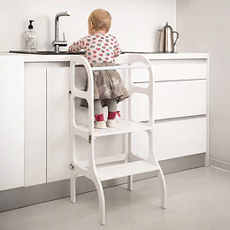 Torre De Aprendizaje Montessori Blanca