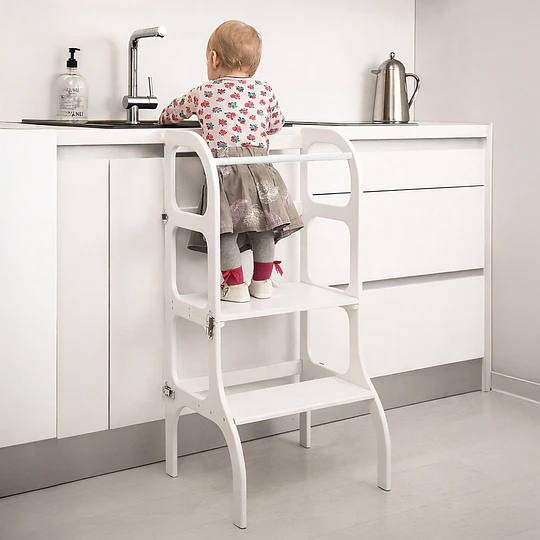 Torre De Aprendizaje Montessori Blanca