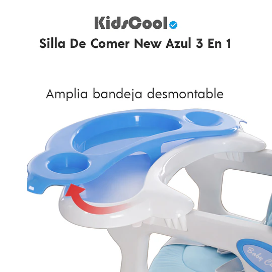Silla De Comer New Azul 3 En 1 