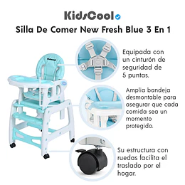 Silla De Comer New Fresh Blue 3 En 1