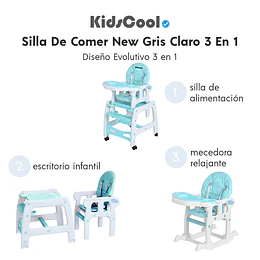Silla De Comer New Fresh Blue 3 En 1