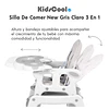 Silla De Comer New Gris Claro 3 En 1