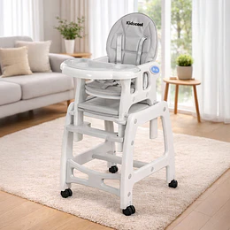 Silla De Comer New Gris Claro 3 En 1