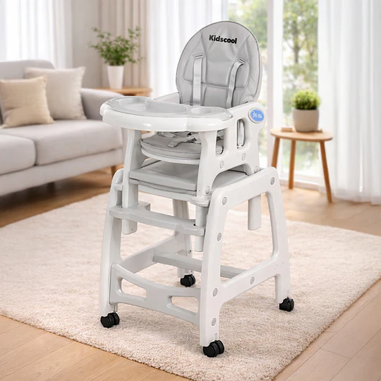 Silla De Comer New Gris Claro 3 En 1