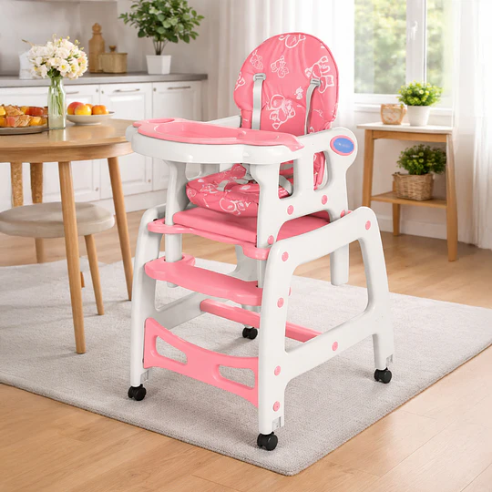 Silla De Comer New Rosada 3 En 1 -Preventa 14 de Mayo