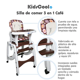 Silla de comer 3 en 1 Café