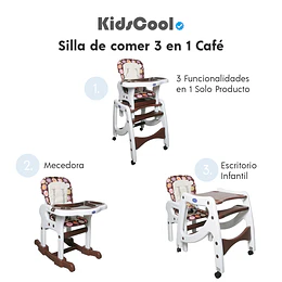 Silla de comer 3 en 1 Café