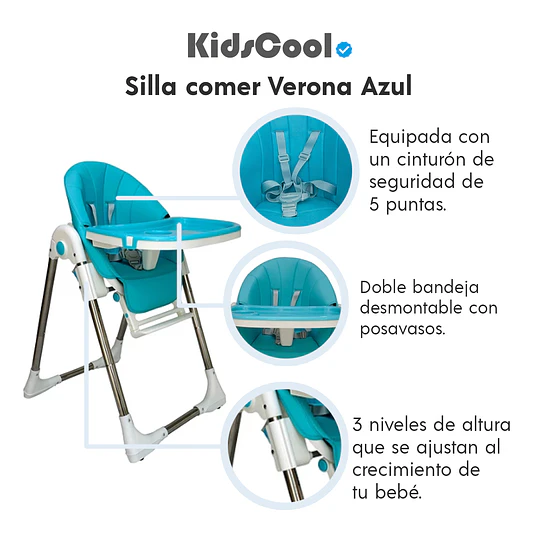 Silla comer Verona Azul