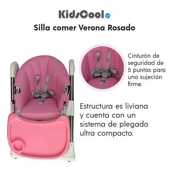 Silla comer Verona Rosado