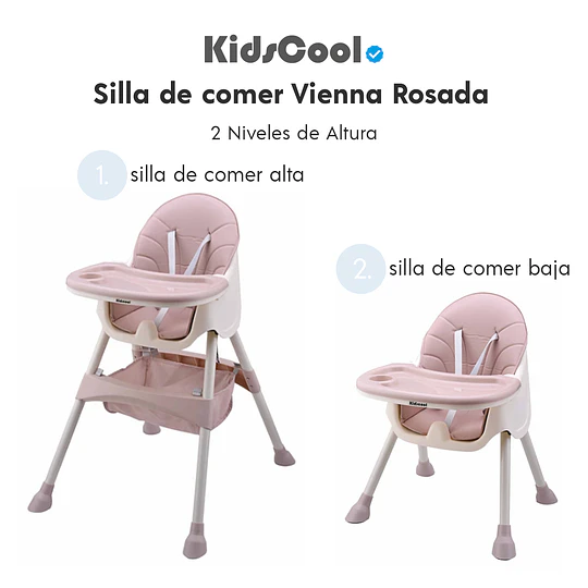 Silla de comer Vienna Rosada