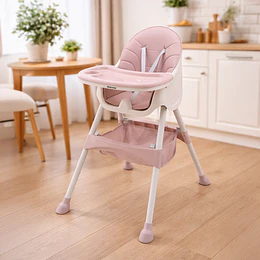 Silla de comer Vienna Rosada