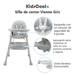 Silla de comer Vienna Gris