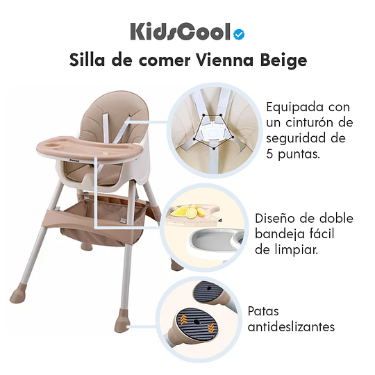 Silla de comer Vienna  Beige