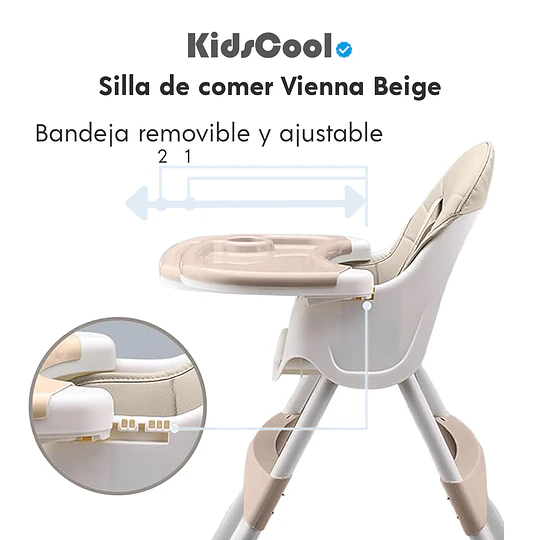 Silla de comer Vienna  Beige
