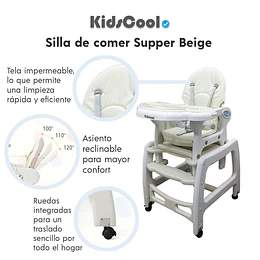 Silla de comer Supper  Beige