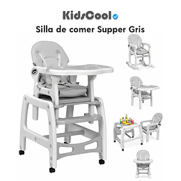 Silla de comer Supper Gris