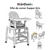 Silla de comer Supper Gris