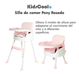 Silla de comer Pony Rosado
