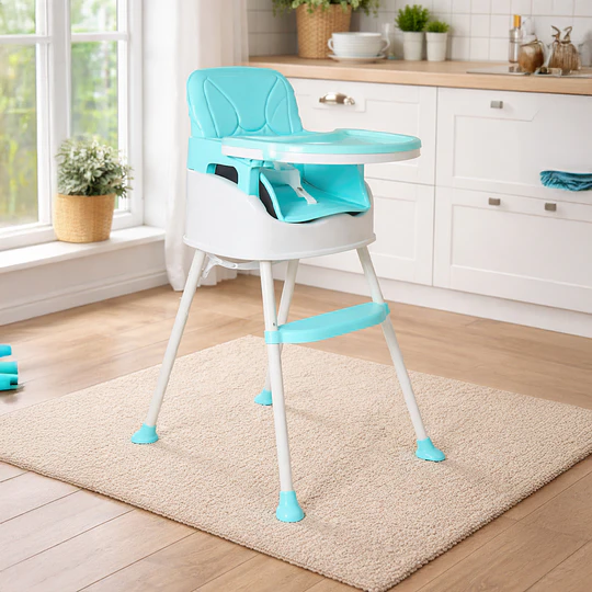 Silla de comer Pony Azul