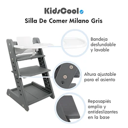 Silla De Comer Milano Gris