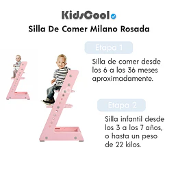 Silla De Comer Milano Rosada