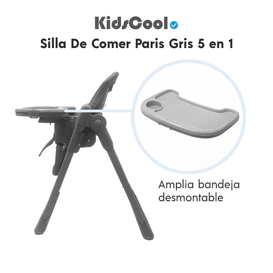 Silla De Comer Paris Gris 5 en 1