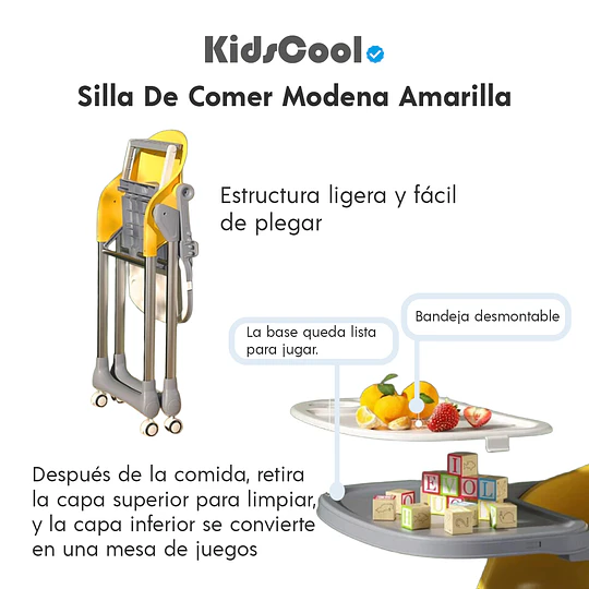 Silla De Comer Modena Amarilla