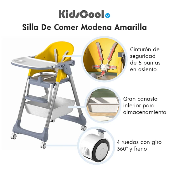 Silla De Comer Modena Amarilla