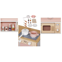 Retiro Express - Cocina Montessori Rosa + Accesorios